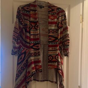 About A Girl Southwestern Patterned Cardigan